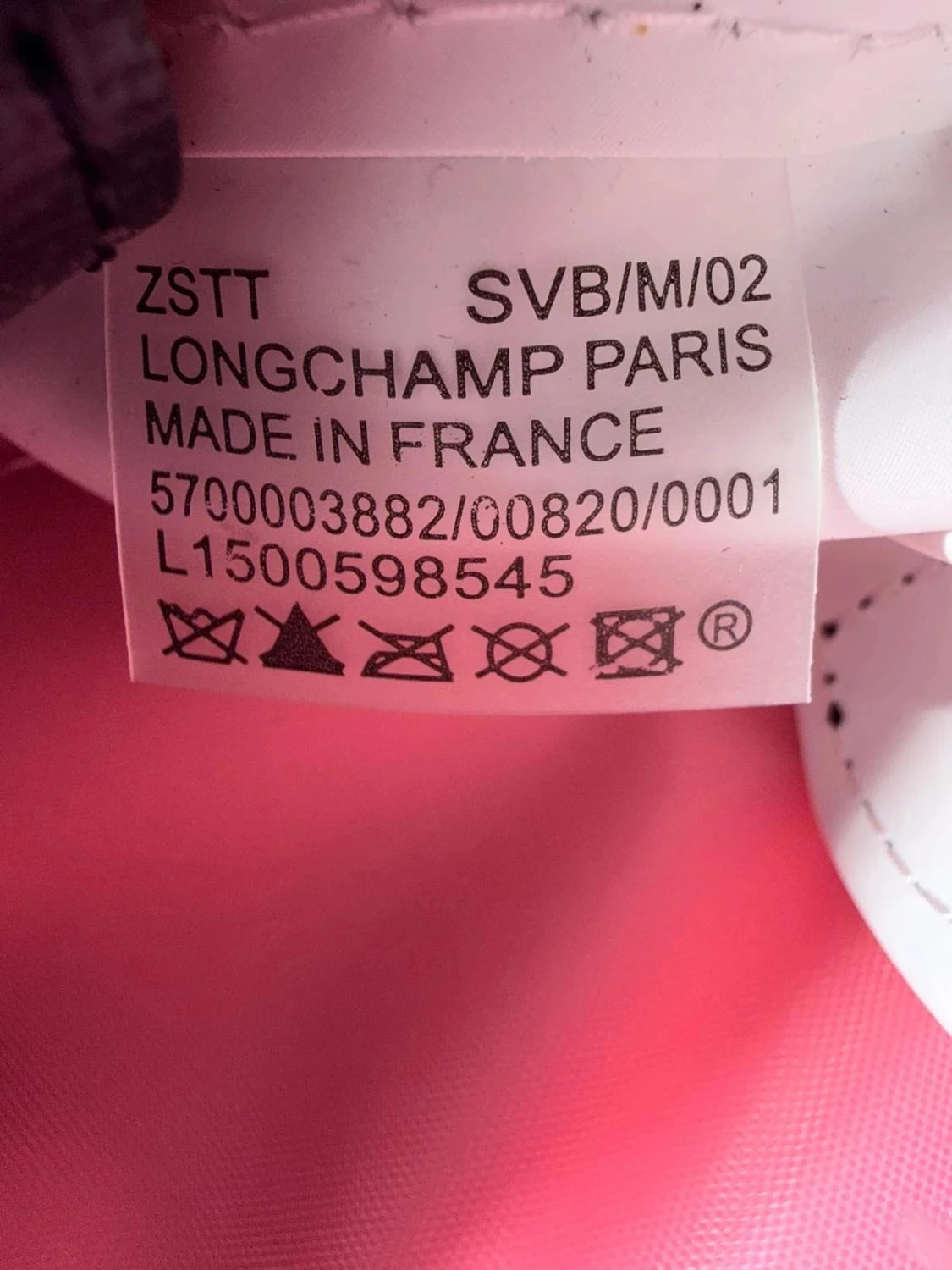Kleine roze en zwarte Longchamp-tas schoon – photo 10